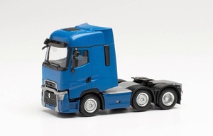 ＜新品＞　herpa　ルノー T facelift 6×2 トラクター　ブルー　1/87スケール 