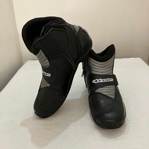 美品 alpinestars SMX-1 SMX1 ローカット ブーツ くつ シューズ バイク bike US7.5 EURO41 26.0 26 26cm ライディングシューズ グッズ