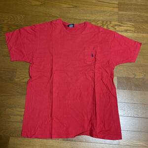【中古】ラルフローレン(POLO RALPH LAUREN) USA製 Tシャツ サイズM レッド