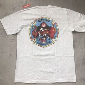 supremeシュプリーム　ドラゴン 半袖Tシャツ グレー　Mサイズ 新品未使用