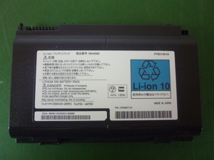 送料無料／ジャンク　■ 中古バッテリーパック FPB0149-04／14.4V_2000mAh(29Wh)／FUJITSU FMV-BIBLO NF/C70より取外し品（管6031206）