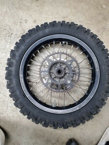 YZ85 RM85　スモール　Z WHEEL リアホイール ブラックリム　14インチ　スポーク　モトクロス　ヤマハ　スズキ