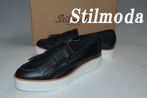 DSC2121◆驚愕の1555円完全売り切り◆stilmoda/黒/厚底/24.5㎝/ロー/黒/美品◆口コミ高評価！圧巻の存在感！超名作！ロングヒットモデル！