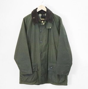 英国製*オールド Barbour BEAUFORT ビューフォート ジャケット オリーブ C40 ◆オイルド ワックス コットン ブルゾン コート バブアー ES18