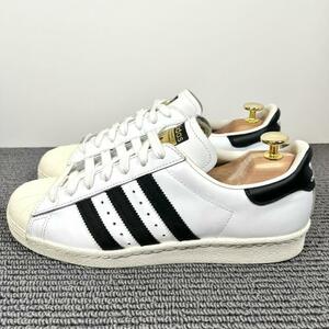 adidas superstar 80s　26.5cm　金ベロ　G61070　スーパースター　メンズ　レザー　スニーカー　ホワイト/ブラック/チョーク