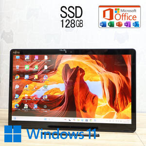 ★超美品 高性能7世代i3！新品SSD128GB★Q738/SE Core i3-7130U Webカメラ TypeC Win11 MS Office 中古品 ノートパソコン★P81682