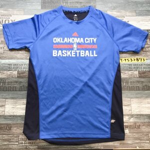 ADIDAS アディダス メンズ NBA オクラホマシティ バスケットボール 半袖Tシャツ O 青