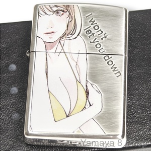 ZIPPO MOE GIRL セクシー イエロー シルバー ジッポー ライター