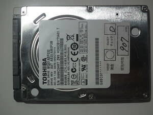 TOSHIBA　MQ01ABF032　320GB　2.5インチHDD　SATA　②