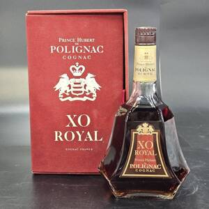 24静/A049551-5/E011-616/OT5000　酒　PRINCE HUBERT de POLIGNAC XO ROYAL　プリンス ユーベル ポリニャック ロイヤル 40％ 700ml 箱付き