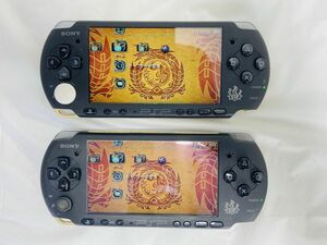 訳あり SONY ソニー PSP 本体 Playstation 本体 モンスターハンターポータブル 3rd ハンターズモデル 2個 セット II-240914026