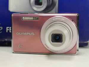 ◆OLYMPUS FE【5030】約1400万画素・光学5倍 コンパクトデジカメ ピンク 元箱・説明書・充電器付属 現状・ジャンク品 オリンパス 