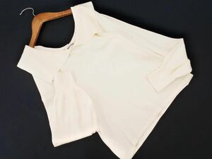 MISCH MASCH ミッシュマッシュ ビックカラー ニット セーター sizeM/アイボリー ■◇ ☆ eca7 レディース