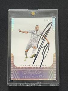 Karim Benzema（カリム・ベンゼマ）【2015 -2016 Panini Flawless】Pitch Perfect Silver Auto #/25 | Real Madrid レアルマドリード