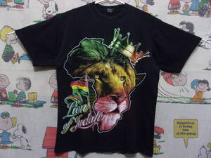 ラスタ ライオン Tシャツ L HOSS TEE USA トップス REGGAE レゲエ HIPHOP ブラックミュージック セラシエ Malcolm X cross colours 40acres