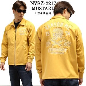 VANSON LEATHERS 【定価\16800+税】 裏ワッフルボンディングジャケット NVSZ-2217 MUSTARD サイズ M