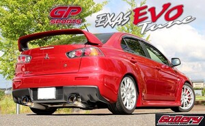 ランエボ10 CZ4A 4B11(T) 6速SST用 AT車 左右出し JQR認定 新規制適合 車検対応 GP SPORTS EXAS EVO Tune チタンスライドテール