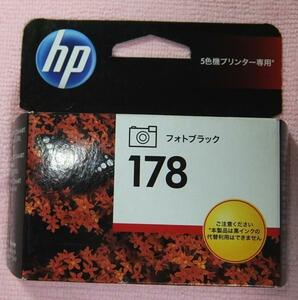 HP 純正 新品 インク 178 フォトブラック　 期限 SEP-2014