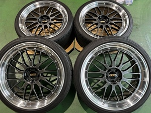 美品 鍛造 BBS LM LM401 21インチ 9J+32 5-114.3 245/35R21 ヴェルファイア アルファード セルシオ ハリアー