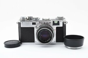 ◇◆ 極上美品 ニコン Nikon S2 35mm フィルムカメラ ボディ + Nikkor H 50mm f2 レンズ レンジファインダー 羽根不良 9910 ◆◇