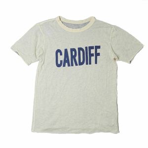 BEAUTY AND YOUTH UNITED ARROWS Tシャツ【S】イエロー/グレー CARDIFF 