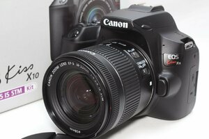 ★極美品★Canon キヤノン EOS Kiss X10 レンズキット Wi-Fi＆Bluetooth★新品SDカード付き