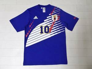 ◆激レア ドーハ仕様 adidas アディダス サッカー 日本代表 ユニフォーム レプリカ Tシャツ アメリカ ワールドカップ予選 モデル カズ 中山