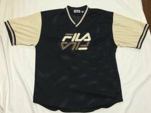 レア 90s FILA フィラ フットボール シャツ メッシュ guess polo Tシャツ HIPHOP 90年代 ビンテージ vintage