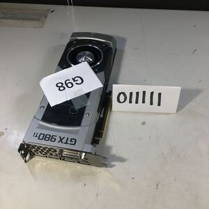 (011111D) NVIDIA Geforce GTX 980 Ti 6GB GDDR5 グラフィックボード 中古品