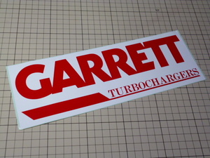 (大きめ) 正規品 GARRETT TURBOCHARGERS ステッカー (275×98mm) ギャレット ターボチャージャー