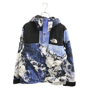 SUPREME 17AW×THE NORTHFACE Mountain Parka ザ ノースフェイス 雪山マウンテンパーカー ブルー ジャケット ブルー/ホワイト NF0A3CAF