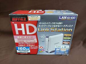 QAZ13206★新品未使用　BUFFALO　バッファロー　ネットワーク対応　160GB　外付け　ハードディスク　HD-H160LAN