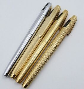 シェーファー/SHEAFFER/万年筆/ペン先 14K 585/シルバー/ゴールド/4本セット/まとめ