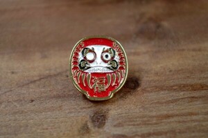 だるま 赤 ピンバッチ 縁起物 ラペルピン ピンバッジ 和風 お土産 lapelpin pins Dharma japan souvenir