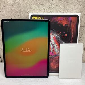 & Apple iPad Pro 12.9インチ 第3世代 A1895 MTJP2J/A 1.02T SIMフリー 箱付 初期化済 Wi-Fi+Celluiar スペースグレイ 本体のみ