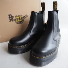 【新品】Dr.Martens Quad サイドゴア チェルシーブーツ UK6 黒