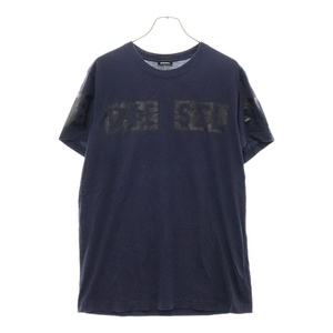 DIESEL ディーゼル クルーネック 半袖 カットソー Tシャツ レディース ネイビー