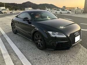 4WD！車検R7年5月！ キレイなAudi TT Coupe 3.2 Quattro　AT　本革赤シート HDDナビ 売切ります！