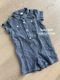 ベビーギャップ　gap デニム　美品　90cm ロンパース