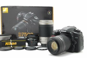 Nikon ニコン D7500 トリプルレンズキット 新品SD32GB付き ショット数1652回