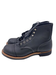 RED WING◆IRON RANGER/アイアンレンジャー/27.5cm/BLK/レザー