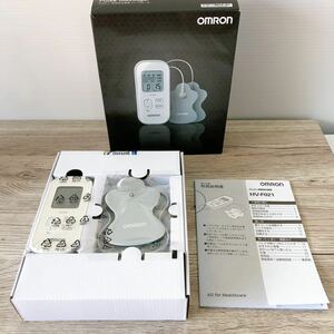 【新品】OMRON オムロン Pulse Massager 家庭用 低周波治療器　HV-F021-W オムロン低周波治療器 マッサージ ホワイト 健康器具