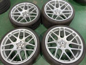 超美品 鍛造 NEEZ EURO CROSS RG44 9.5j+21 12j+61 112/5h 66.6φ ピレリPzero NERO 255/30R20 325/25R20 ベンツ CLK AMGなど