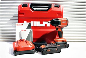 【未使用】HILTI ヒルティ 22V充電式インパクトレンチ SIW6-22 NURON バッテリーB22-85×2個 充電器C6-22 ケース