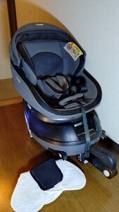 ★【中古】チャイルドシート ISOFIX コンビ クルムーヴ スマート エッグショック Combi ターン JL-590 CG-UIG グレー