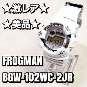 【美品】★激レア★ CASIO Baby-G ベビーG W.C.C.S. FROGMAN フロッグマン BGW-102WC-2JR　カシオ　おすすめ　人気