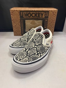 【新品】VANS SKATE SLIP-ON HOCKEY SKATEBOARDS SNAKE US8.5 26.5cm スケート スリッポン スリップオン ホッケー ホッキ―