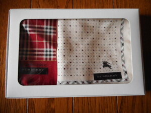 ☆新品　ＢＵＲＢＥＲＲＹ ・ＢＵＲＢＥＲＲＹ ＬＯＮＤＯＮ　ハンカチ　２枚 ☆　