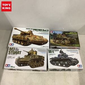 1円〜 タミヤ 1/35 ドイツ戦車 パンサーD型、アメリカ軽戦車 M3スチュアート 後期型 他