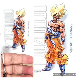 二次元 リペイント HGドラゴンボール01 孫悟空 スーパーサイヤ人 改修 塗装済み 原画再現 完成品 額付き DRAGONBALL フィギュア smsp